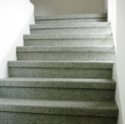 dekorative Beschichtung einer Treppe
